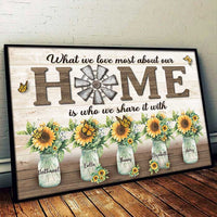 Thumbnail for What We Love Most About Our Home - Personalized Horizontal Poster - Gift For Couples, Husband Wife