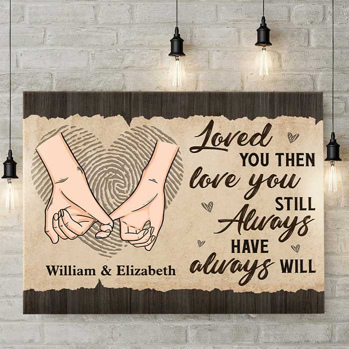 Always Have, Always Will - Personalized Horizontal Canvas - Gift For Couples, Husband Wife