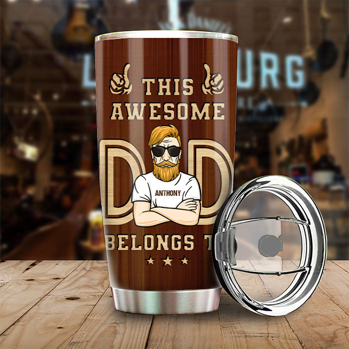 This Is Our Awesome Dad - Personalized Tumbler - Gift For Dad