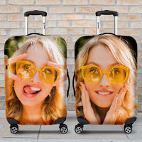 Thumbnail for I Like To Travel - Personalized Luggage Cover - Upload Image, Gift For Bestie