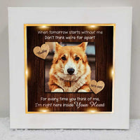 Thumbnail for Don't Think We're Far Apart - Personalized Memorial Frame With LED, LED Light Shadow Box - Memorial Gift, Sympathy Gift