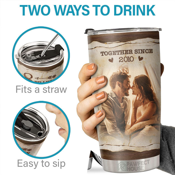 Tumbler Gift For Couple - Personalized Tumbler - Personalised Gifts NZ