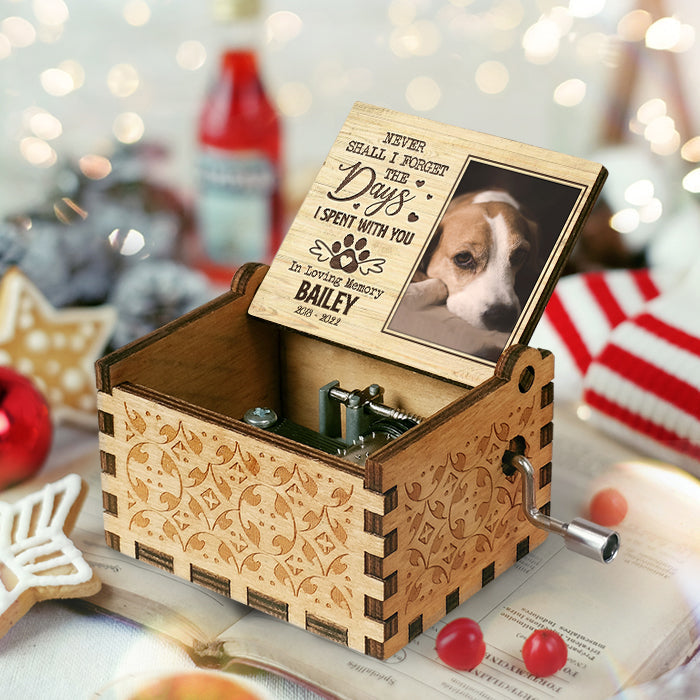 Best Friends Are Never Forgotten - Personalized Music Box - Upload Image, Gift For Pet Lovers