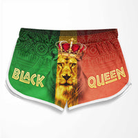 Thumbnail for Black King & Black Queen - Couple Beach Shorts - Gift For Couples, Husband Wife