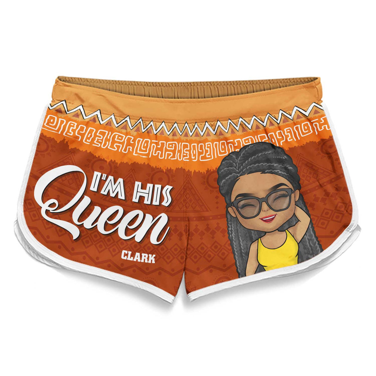 I'm Her King - Personalized Couple Beach Shorts - Gift For Couples, Husband Wife