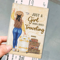 Thumbnail for Travel With No Regrets - Personalized Passport Cover, Passport Holder - Gift For Bestie