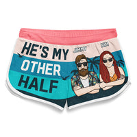 Thumbnail for You're My Better Half - Personalized Couple Beach Shorts - Gift For Couples, Husband Wife