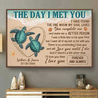 Thumbnail for I'll Love You Until I Die - Personalized Horizontal Poster - Gift For Couples, Husband Wife