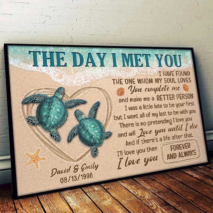 I'll Love You Until I Die - Personalized Horizontal Poster - Gift For Couples, Husband Wife