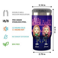 Thumbnail for Another Year Of Bonding Over Alcohol - Personalized Can Cooler - Gift For Bestie