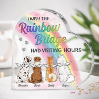 Thumbnail for I Wish I Could Visit You - Personalized Shaped Acrylic Plaque - Memorial Gift, Sympathy Gift