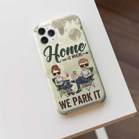 Thumbnail for Our Home Is Where We Park It - Gift For Camping Couples, Husband Wife - Personalized Phone Case