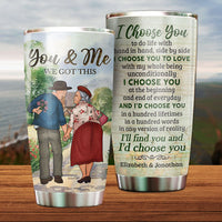 Thumbnail for I Choose You To Do Life With - Personalized Tumbler - Gift For Couples, Husband Wife