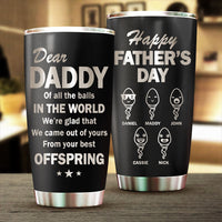 Thumbnail for Your Best Offspring - Personalized Laser Engraved Tumbler - Gift For Dad, Gift For Father's Day