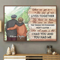 Thumbnail for I Had You And You Had Me - Personalized Horizontal Poster - Gift For Couples, Husband Wife