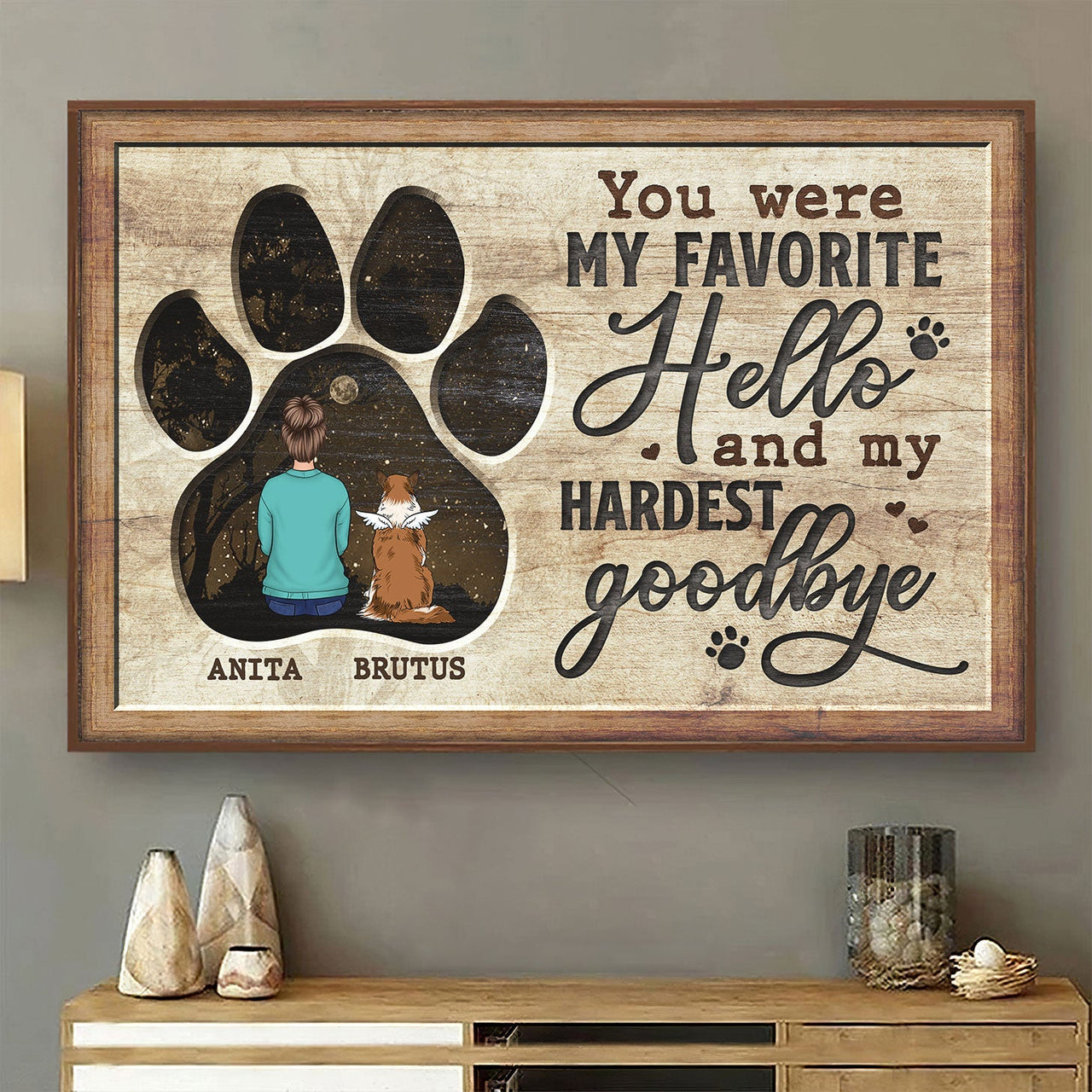 Those We Love Don't Go Away - Personalized Horizontal Poster - Gift For Pet Lovers