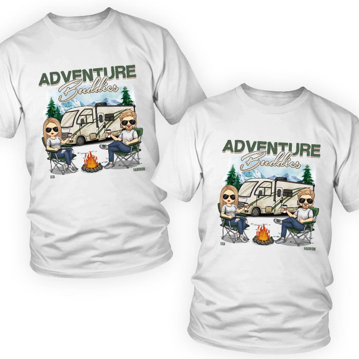 Matching Couple T-Shirt - Adventure Buddies - Personalised Gifts NZ