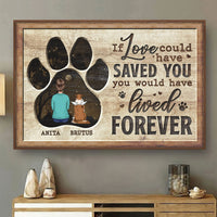 Thumbnail for Those We Love Don't Go Away - Personalized Horizontal Poster - Gift For Pet Lovers