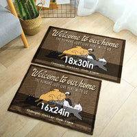 Thumbnail for Welcome To Funny Cats Home - Personalized Decorative Mat - Gift For Pet Lovers