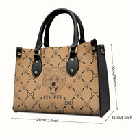 Thumbnail for Take Your Dog Everywhere You Go  - Personalized Leather Handbag - Gift For Pet Lovers