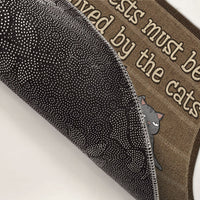 Thumbnail for You Must Be Approved By The Cats - Personalized Decorative Mat - Gift For Pet Lovers