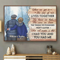 Thumbnail for I Had You And You Had Me - Personalized Horizontal Poster - Gift For Couples, Husband Wife