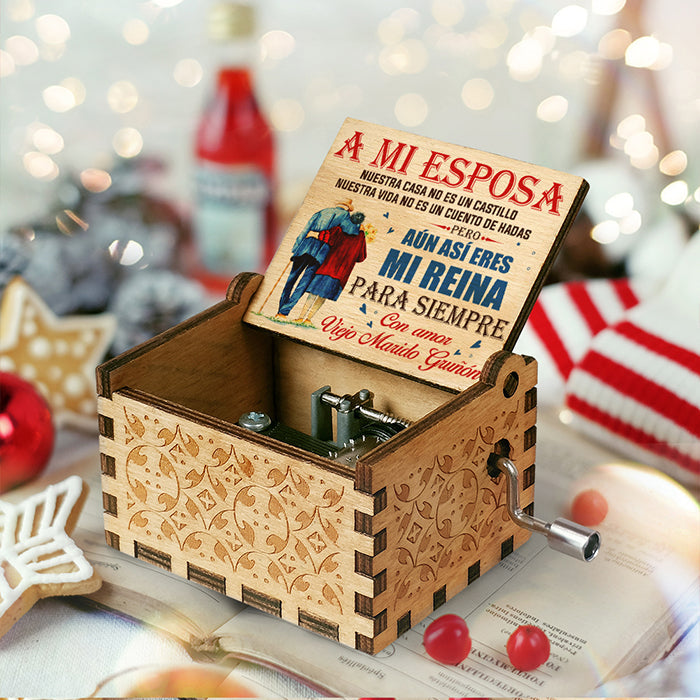 Nuestra Casa No Es Un Castillo - Caja De Música - Regalo Para Parejas, Esposo Esposa Spanish