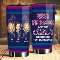 Thumbnail for Best Friends Are The Sisters - Personalized Tumbler - Gift For Bestie