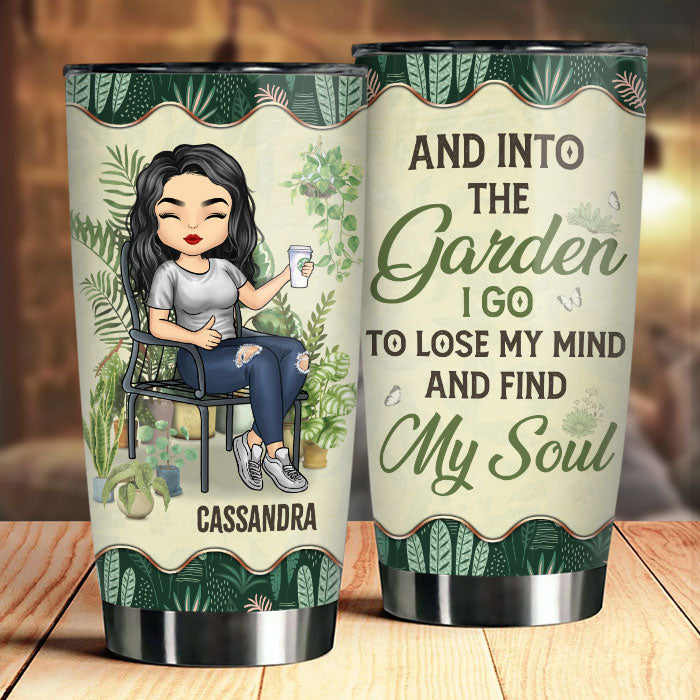 Lose My Mind And Find My Soul - Personalized Tumbler - Gift For Gardening Lovers