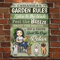 Thumbnail for My Garden Rules - Personalized Metal Sign - Gift For Gardening Lovers