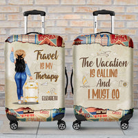 Thumbnail for The Vacation Is Calling And I Must Go - Gift For Bestie, Personalized Luggage Cover