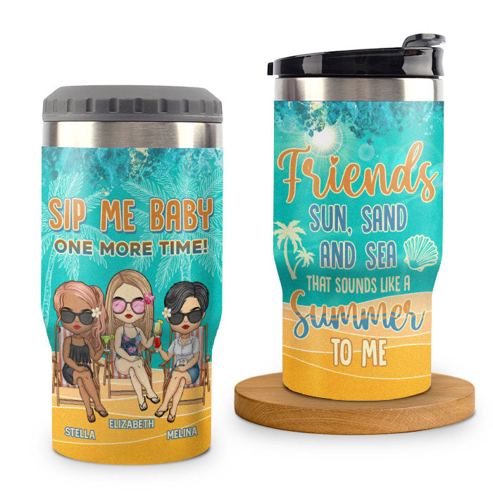 That Sounds Like A Summer To Me - Personalized Can Cooler - Gift For Bestie