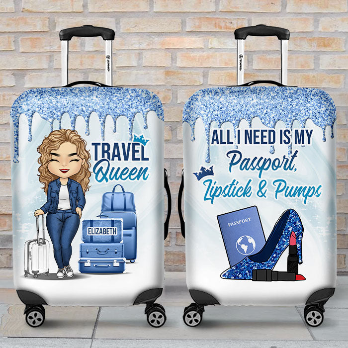 Personalized Luggage Cover - Gift For Bestie - Personalised Gifts NZ