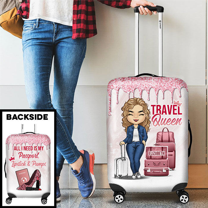 Personalized Luggage Cover - Gift For Bestie - Personalised Gifts NZ