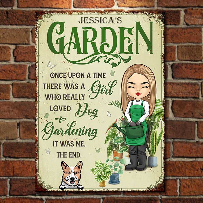 Custom Metal Signs - Gardening Lovers Metal Sign - Personalised Gifts NZ