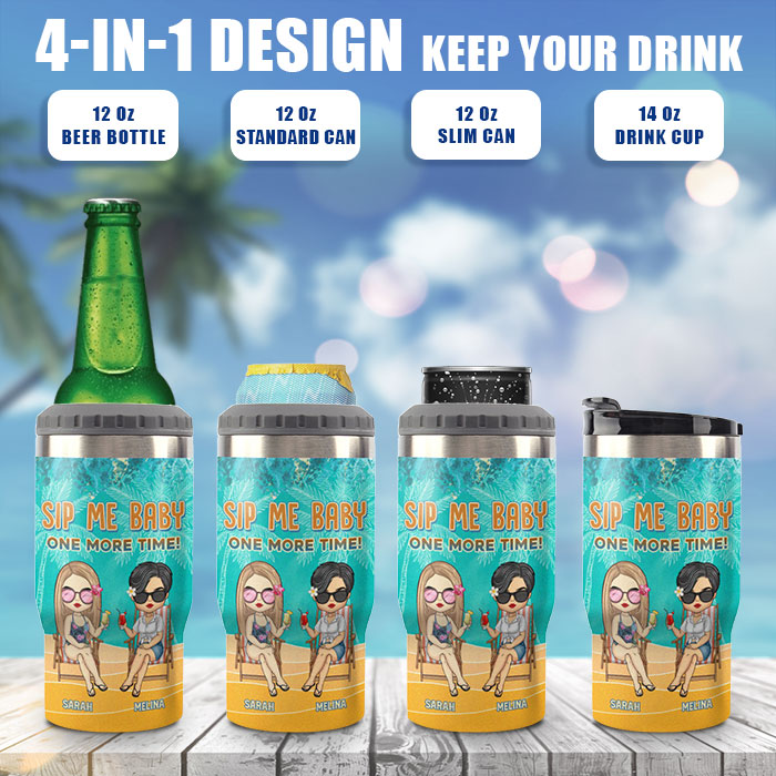 That Sounds Like A Summer To Me - Personalized Can Cooler - Gift For Bestie