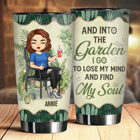 Thumbnail for Lose My Mind And Find My Soul - Personalized Tumbler - Gift For Gardening Lovers