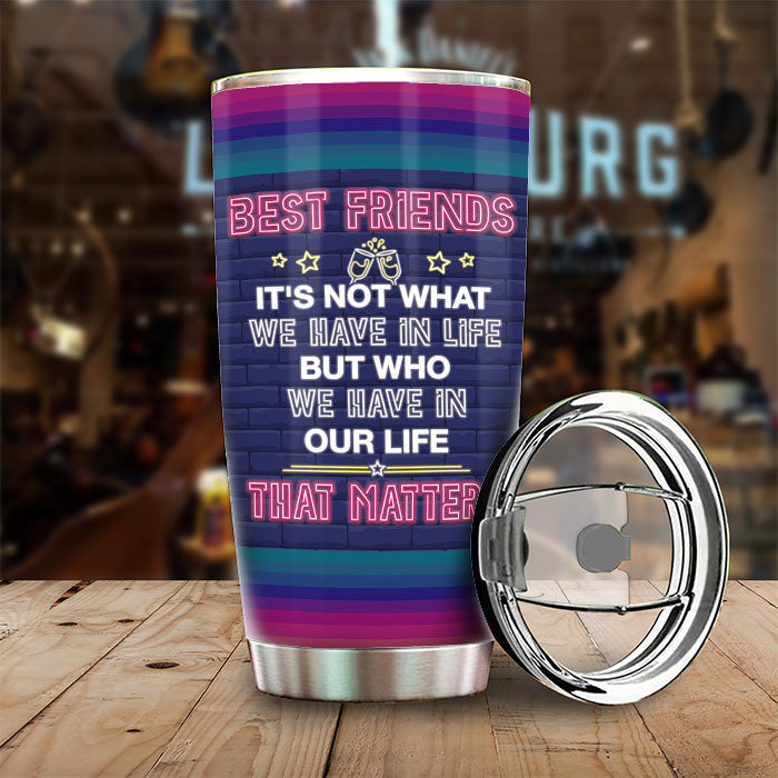 Best Friends Are The Sisters - Personalized Tumbler - Gift For Bestie