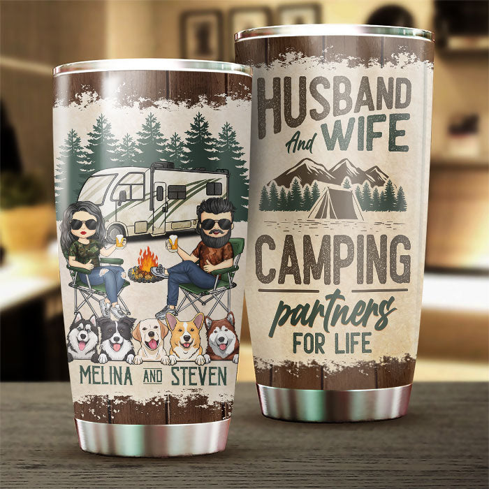 The Best Memories Are Made Camping - Personalized Tumbler - Gift For Camping Lovers