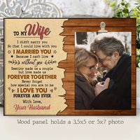 Thumbnail for I Love You Forever & Ever - Photo Frame - Gift For Couples, Husband Wife