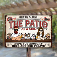 Thumbnail for The Patio Bar & Grill - Personalized Metal Sign - Gift For Couples, Husband Wife