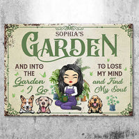 Thumbnail for Into The Garden - Personalized Metal Sign - Gift For Gardening Lovers