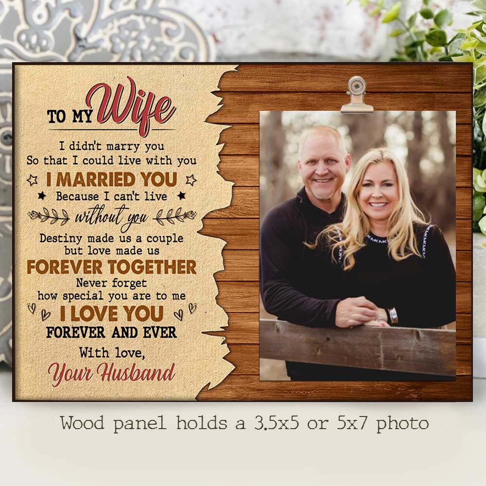 I Love You Forever & Ever - Photo Frame - Gift For Couples, Husband Wife