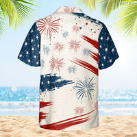 Thumbnail for God Bless America - Personalized Hawaiian Shirt - Gift For Dad, Grandpa