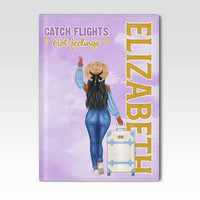 Thumbnail for Catch Flights Not Feelings - Personalized Passport Cover, Passport Holder - Gift For Travel Lovers