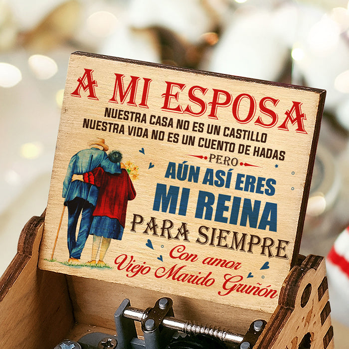 Nuestra Casa No Es Un Castillo - Caja De Música - Regalo Para Parejas, Esposo Esposa Spanish