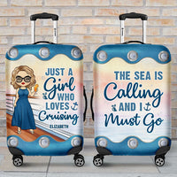 Thumbnail for Just A Girl Who Loves Cruising - Personalized Luggage Cover