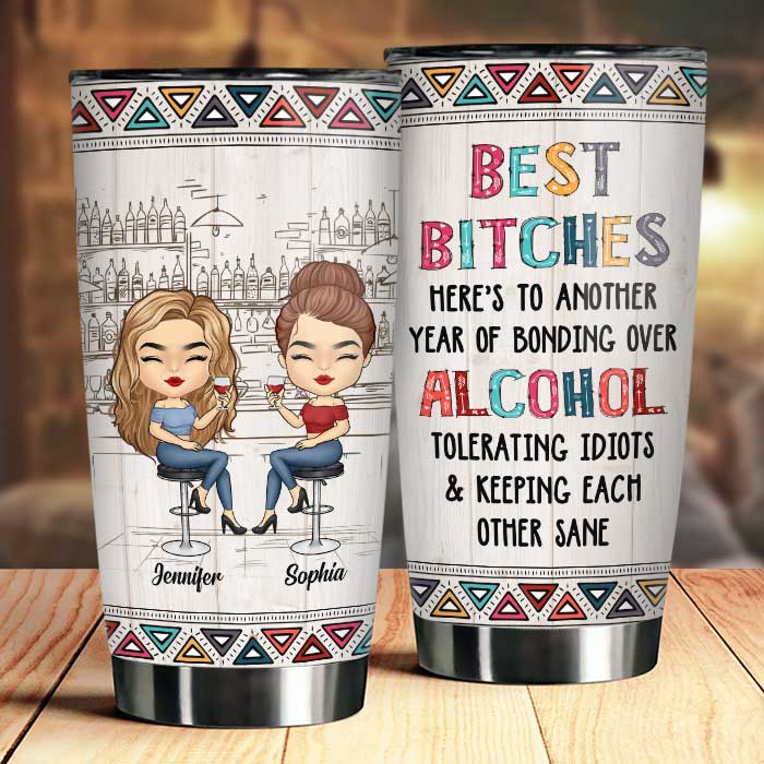 Besties For The Resties - Personalized Tumbler - Gift For Bestie