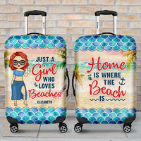 Thumbnail for Home Is Where The Beach Is - Personalized Luggage Cover