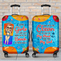 Thumbnail for Into The Ocean I Go To Lose My Mind And Find My Soul - Personalized Luggage Cover